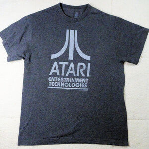 ATARI Emblem Gray T Shirt Size Large